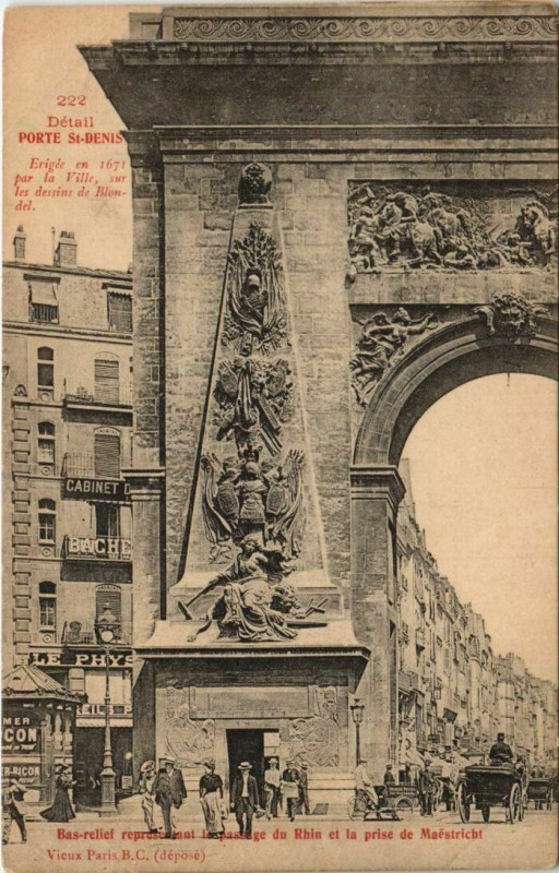 Carte postale ancienne Paris 10e Porte Saint-Denis à Paris 10e