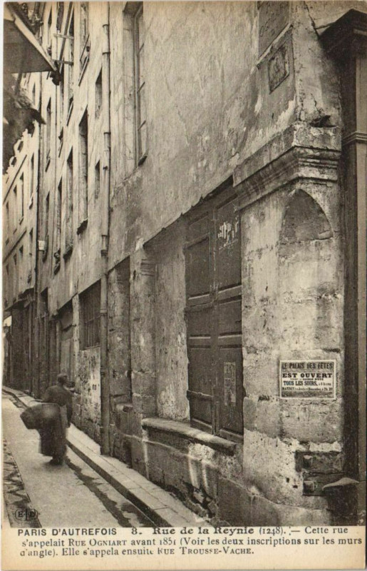 Carte postale ancienne Rue de la Reynie à Paris 4e