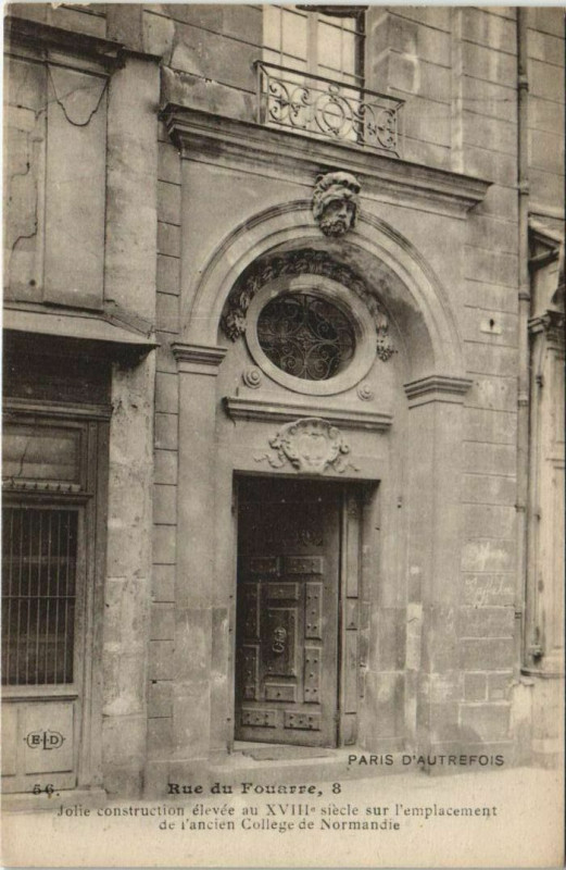 Carte postale ancienne Paris 5e 8, rue du Fouarre à Paris 5e