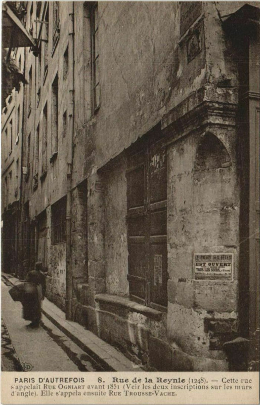 Carte postale ancienne Rue de la Reynie à Paris 4e