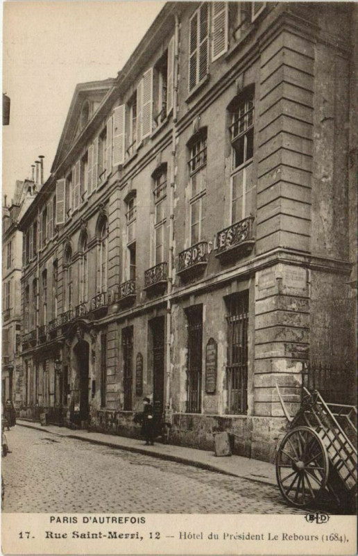 Carte postale ancienne Paris 4e 12, Rue Saint-Merri à Paris 4e