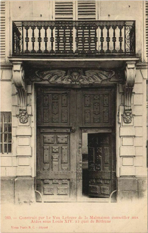 Carte postale ancienne Paris 4e 22, Quai de Béthune à Paris 4e
