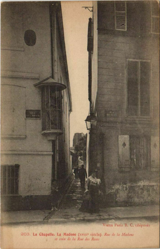 Carte postale ancienne La Chapelle - La Madone (XVIIIe siècle) à Paris 18e