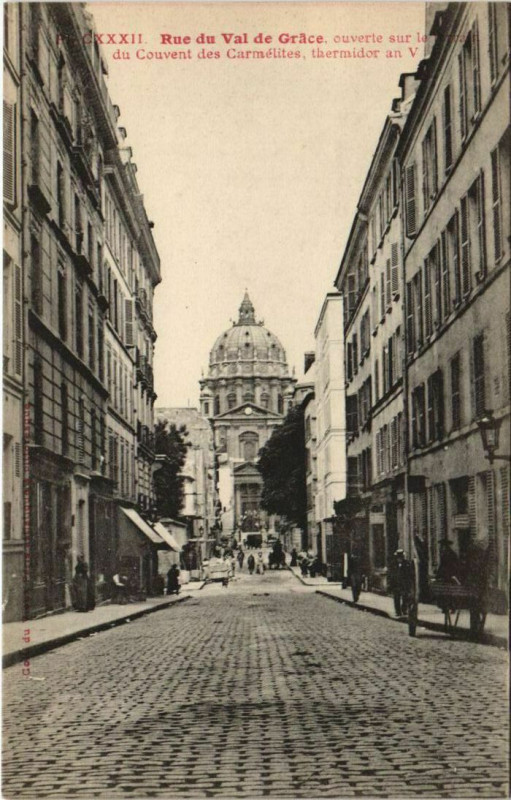 Carte postale ancienne Paris 5e Rue du Val de Grace à Paris 5e