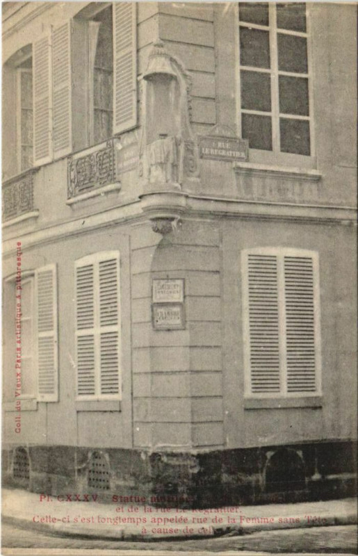 Carte postale ancienne Paris 4e Rue Le Regrattier à Paris 4e