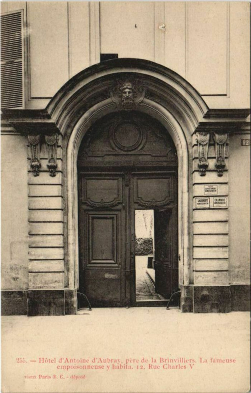 Carte postale ancienne Paris 4e 12, Rue Charles V hotel d'Antoine d'Aubray à Paris 4e