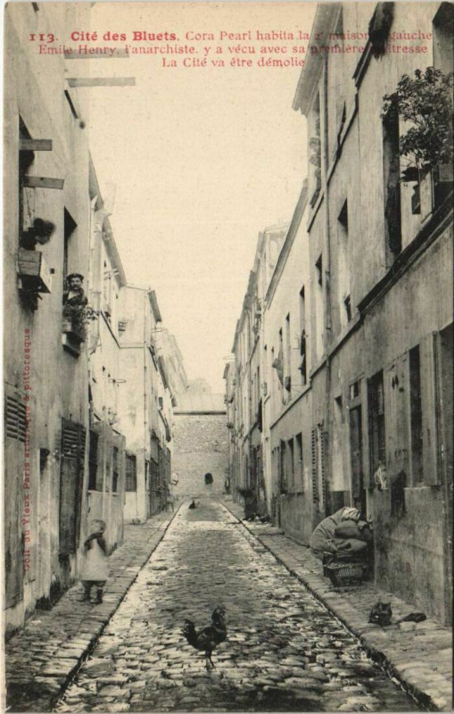 Carte postale ancienne Paris 11e Cité des Bluets à Paris 11e