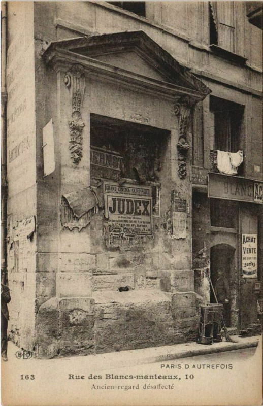 Carte postale ancienne Paris 4e 10, rue des Blancs-Manteaux à Paris 4e