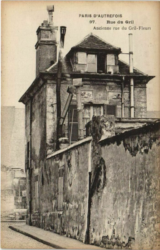 Carte postale ancienne Paris 5e Rue du Gril à Paris 5e