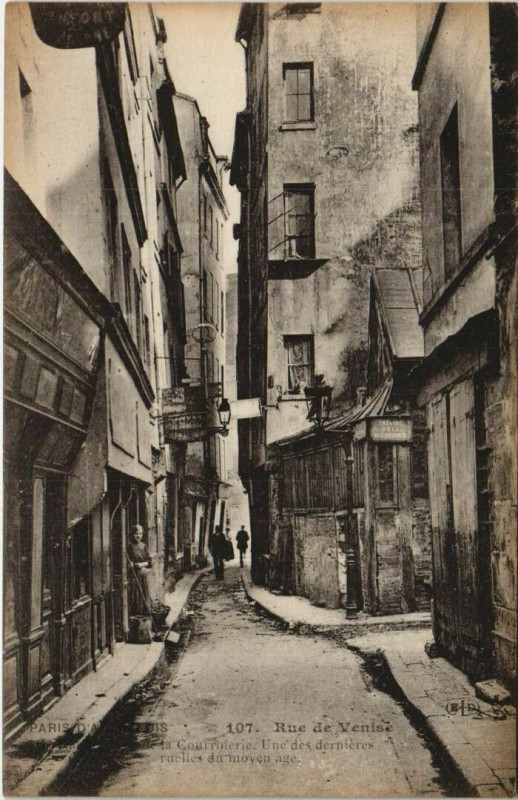 Carte postale ancienne Paris 4e Rue de Venise à Paris 4e