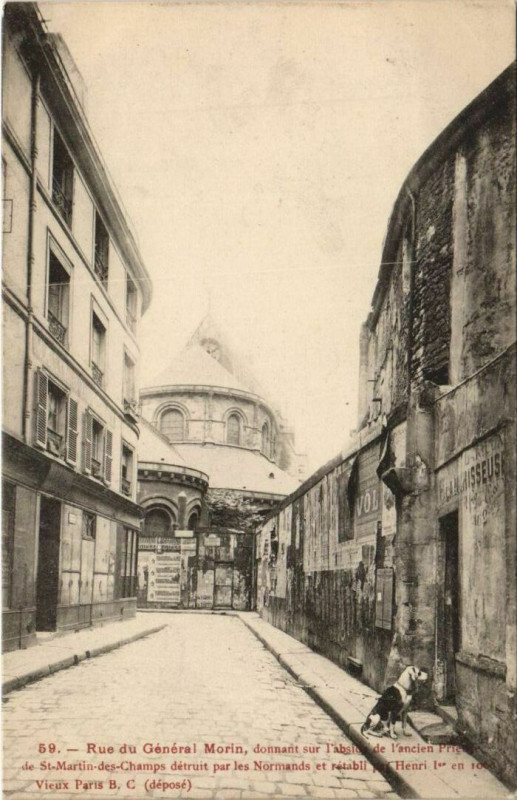 Carte postale ancienne Paris 3e Rue du Général Morin à Paris 3e