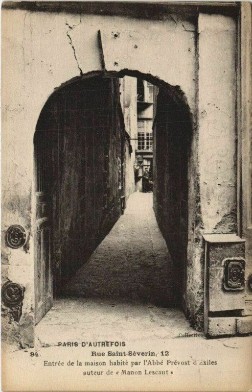 Carte postale ancienne Paris 5e 12, rue Saint-Séverin à Paris 5e