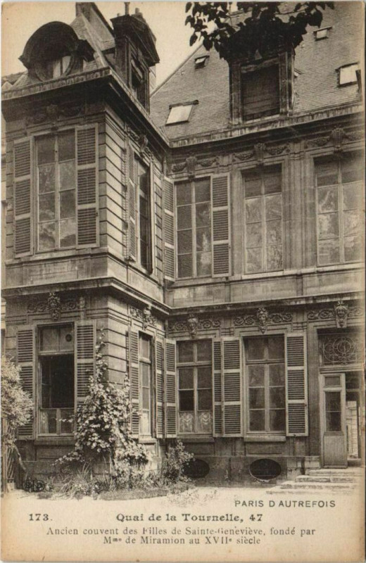 Carte postale ancienne Paris 5e 47, Quai de la Tournelle à Paris 5e
