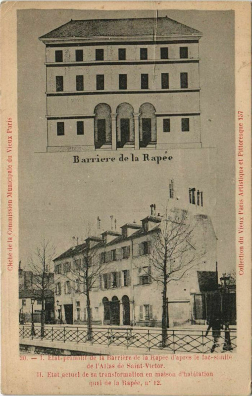 Carte postale ancienne Paris 12e 12, Quai de la Rapée Barriere de Bercy à Paris 12e