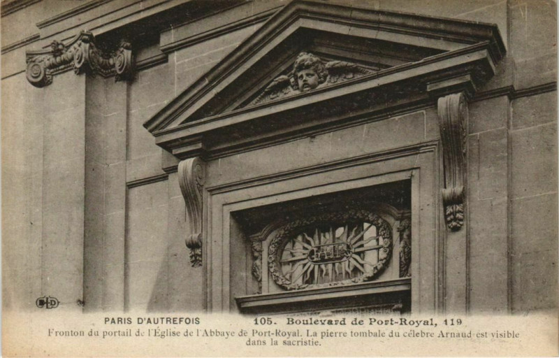 Carte postale ancienne Paris 13e 119, Bd de Port-Royal Eglise de l'Abbaye de Port-Royal à Paris 13e