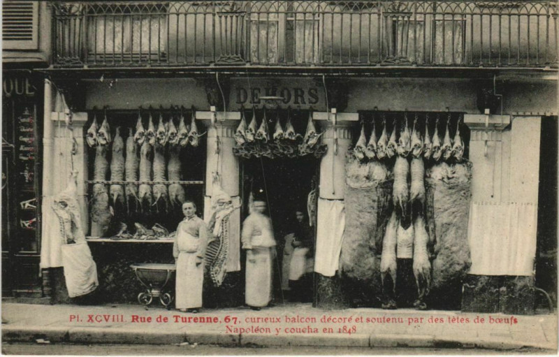 Carte postale ancienne Paris 3e 67, Rue de Turenne à Paris 3e