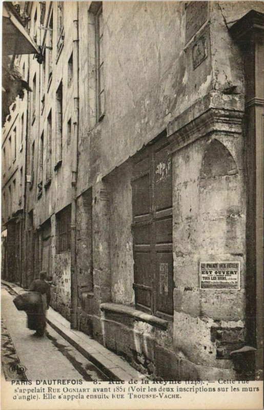 Carte postale ancienne Rue de la Reynie à Paris 4e