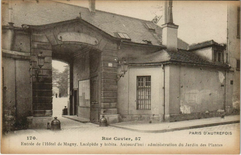 Carte postale ancienne Paris 5e 57, Rue Cuvier hotel de magny à Paris 5e