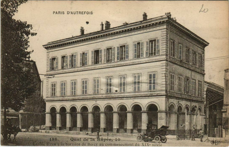 Carte postale ancienne Paris 12e 10, Quai de la Rapée Barriere de Bercy à Paris 12e