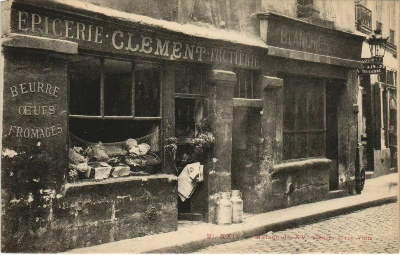 Carte postale ancienne Paris 3e 3, rue Volta Ancien maison à Paris 3e