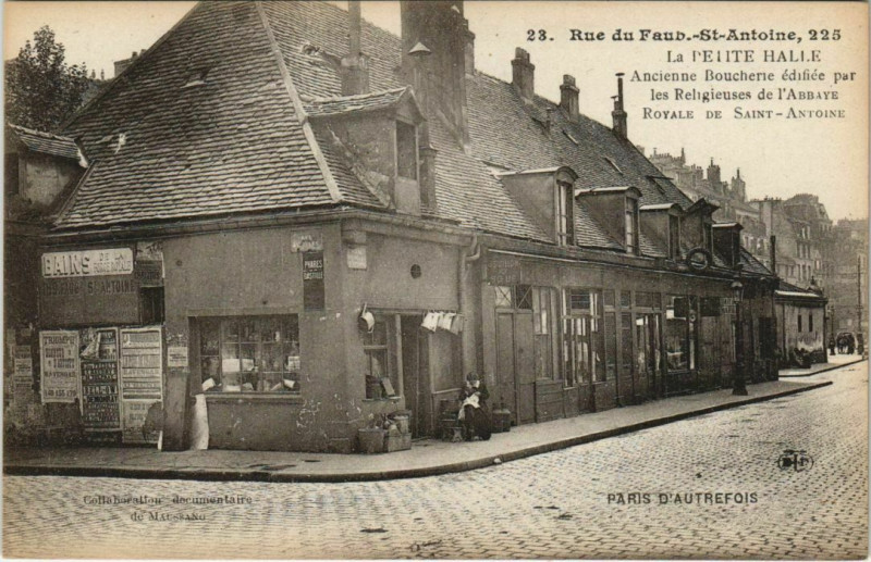 Carte postale ancienne La Petite Halle - Ancienne Boucherie à Paris 11e
