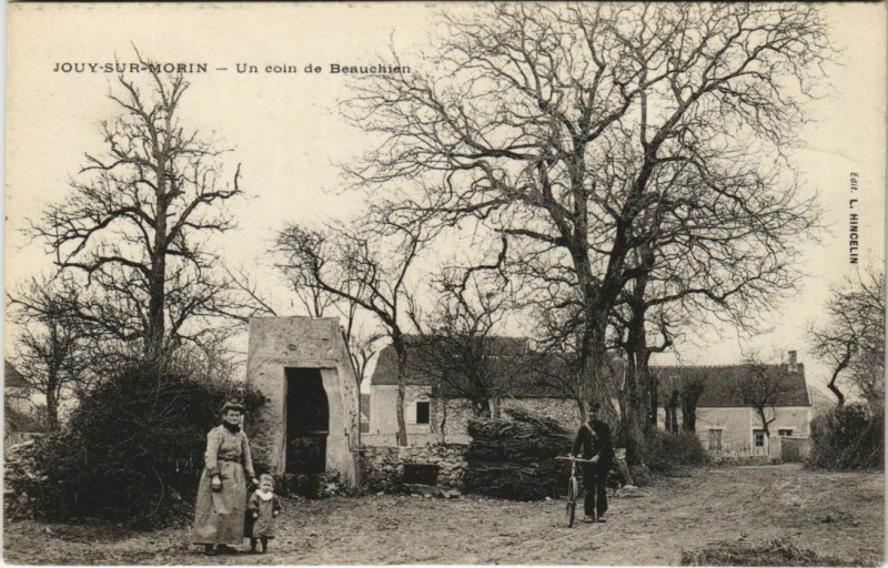 Carte postale ancienne Jouy-Sur-Morin un coin de Beauchien à Jouy-sur-Morin