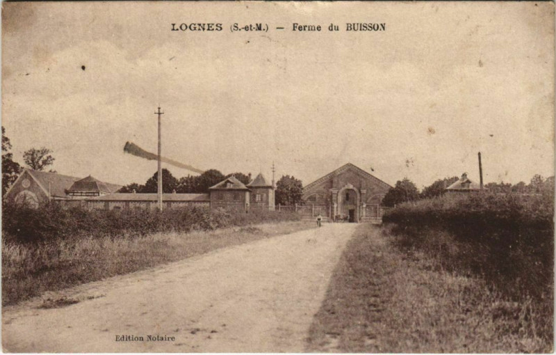 Carte postale ancienne Lognes - Ferme du Buisson à Noisiel