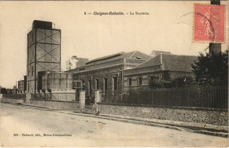 Carte postale ancienne Guignes-Rabutin La Sucrerie à Guignes