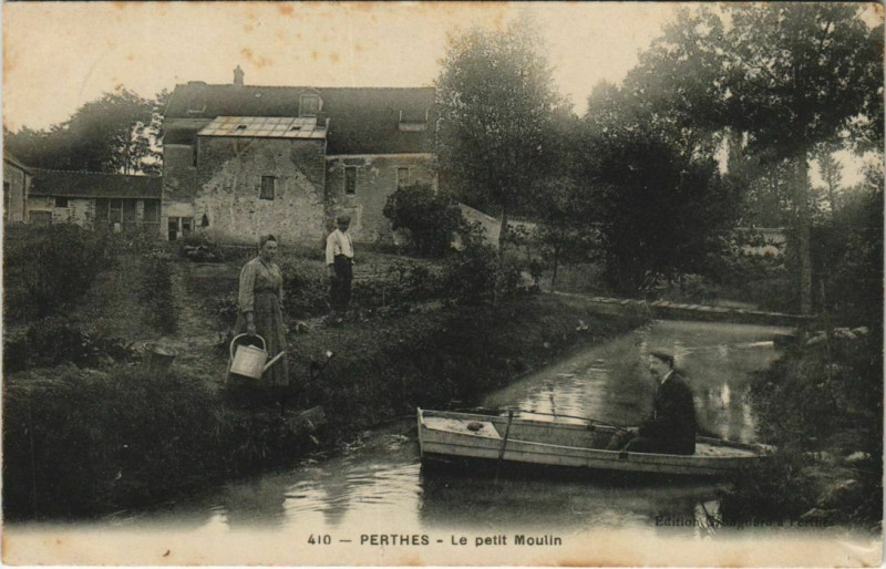 Carte postale ancienne Perthes Le Petit moulin à Perthes