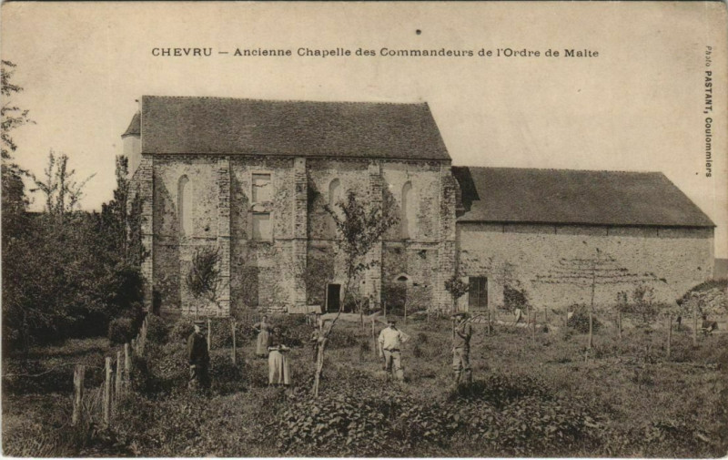 Carte postale ancienne Chevru Ancienne Chapelle des Commandeurs de l'Ordre de Malte à Chevru