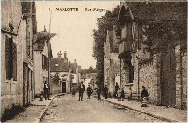 Carte postale ancienne Marlotte Rue Murger