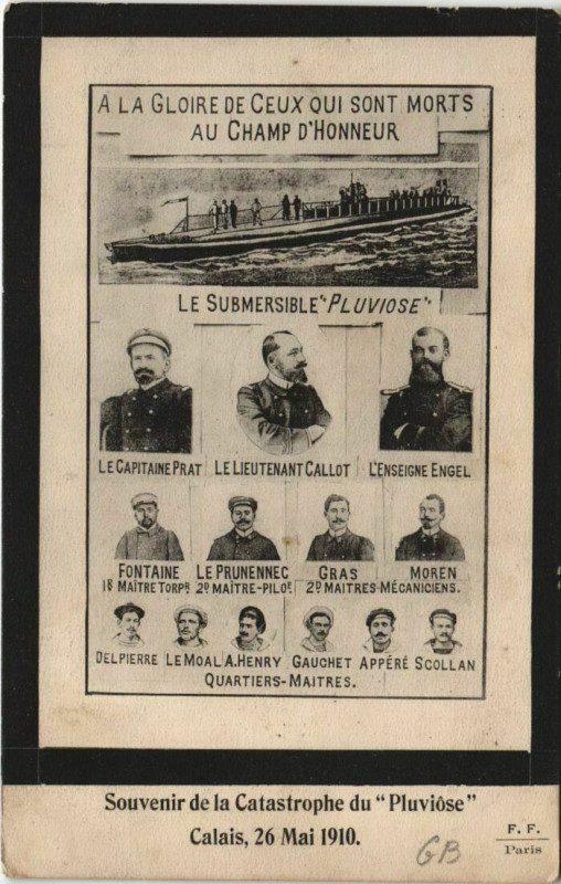 Carte postale ancienne 1910 Calais Catastrophe du Pluviose à Calais