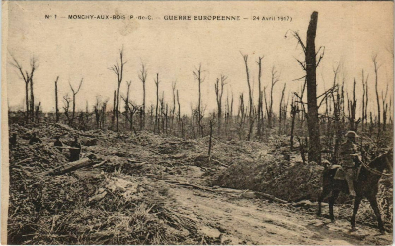 Carte postale ancienne Guerre Monchy-Aux-Bois
