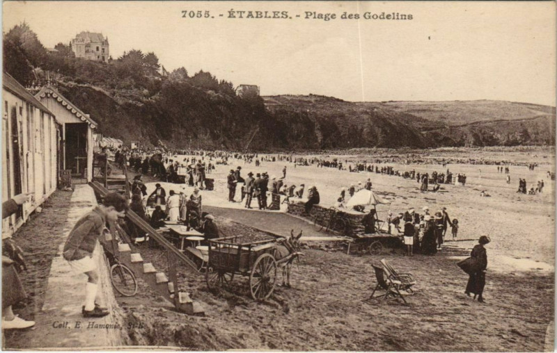 Carte postale ancienne Etaples Plage des Godelins