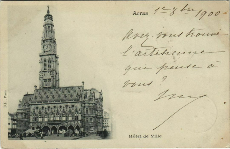 Carte postale ancienne Arras Hotel de Ville à Arras