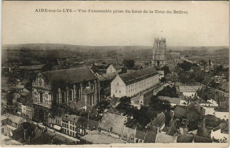 Carte postale ancienne Aire-Sur-La-Lys vue d'ensemble à Aire-sur-la-Lys