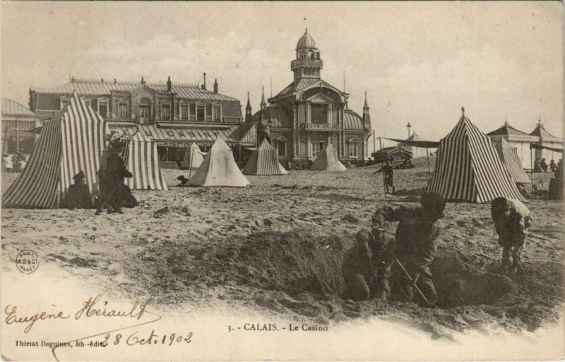 Carte postale ancienne Calais Le Casino à Calais