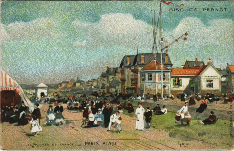 Carte postale ancienne Le Touquet-Paris-Plage biscuits Penot au Touquet-Paris-Plage