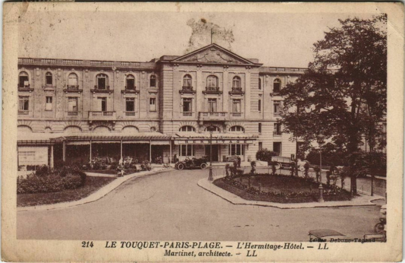 Carte postale ancienne Le Touquet-Paris-Plage Hermitage Hotel au Touquet-Paris-Plage
