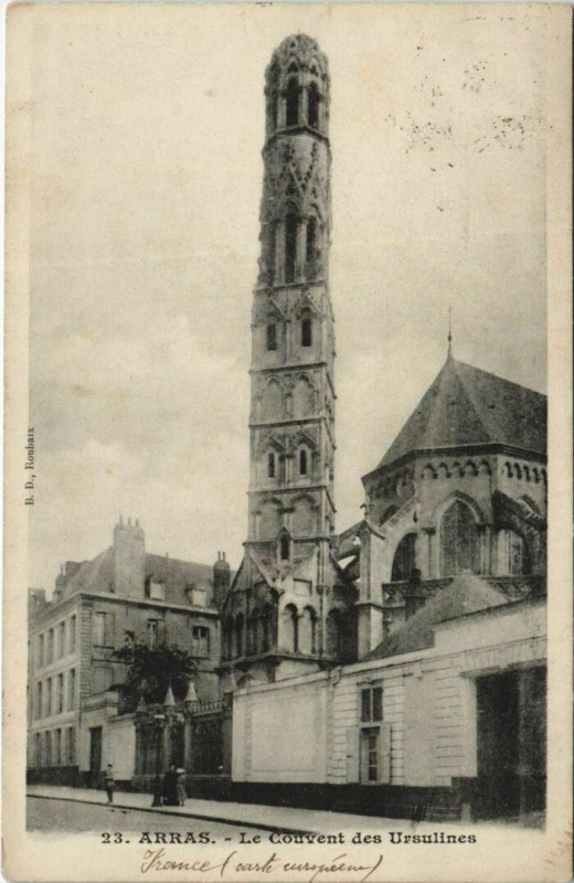 Carte postale ancienne Arras Couvent des Ursulines à Arras