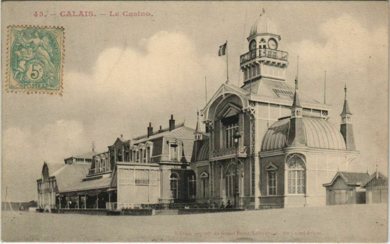 Carte postale ancienne Calais Le Casino à Calais