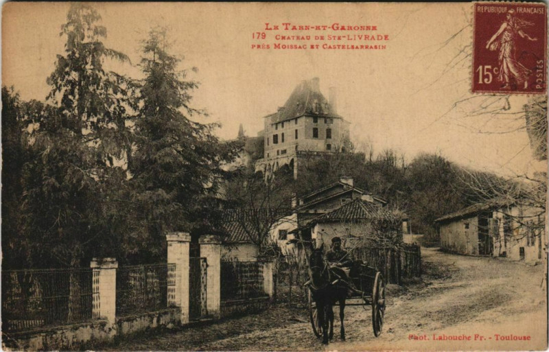 Carte postale ancienne Sainte-Livrade Le Chateau