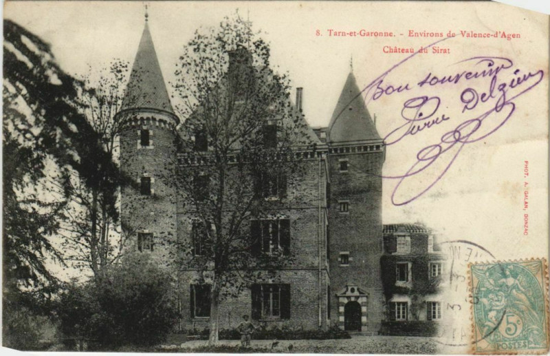Carte postale ancienne Le Chateau du Sirat