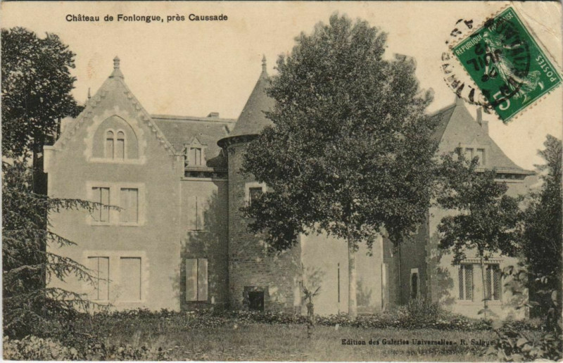 Carte postale ancienne Chateau de Fonlongue