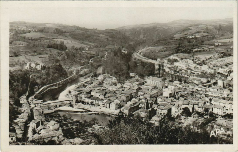Carte postale ancienne Laguepie Vue générale