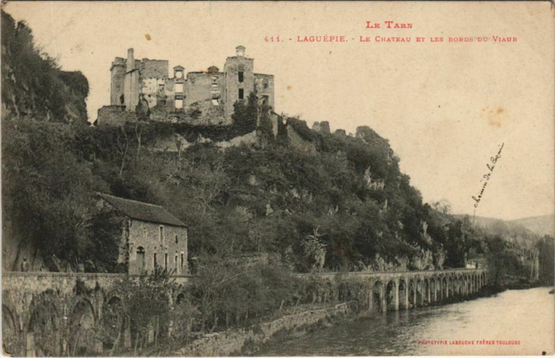 Carte postale ancienne Laguepie Le Chateau