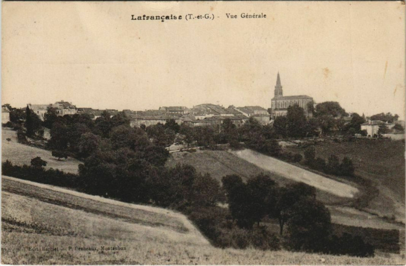 Carte postale ancienne Lafrancaise Vue générale