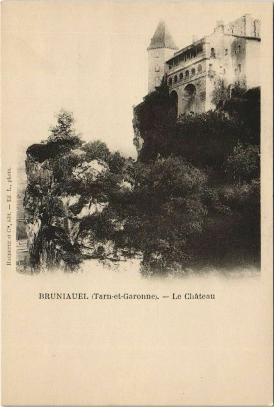 Carte postale ancienne Bruniquel Le Chateau à Bruniquel