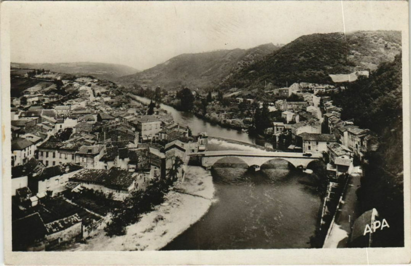 Carte postale ancienne Laguepie Vue générale