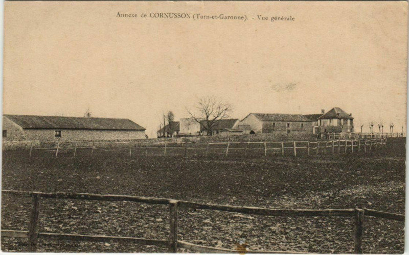 Carte postale ancienne Annexe de Cornusson Vue générale